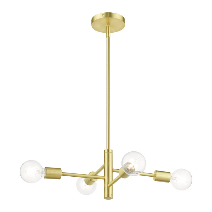 Livex Bannister 45864-12 Chandelier Light - Satin Brass
