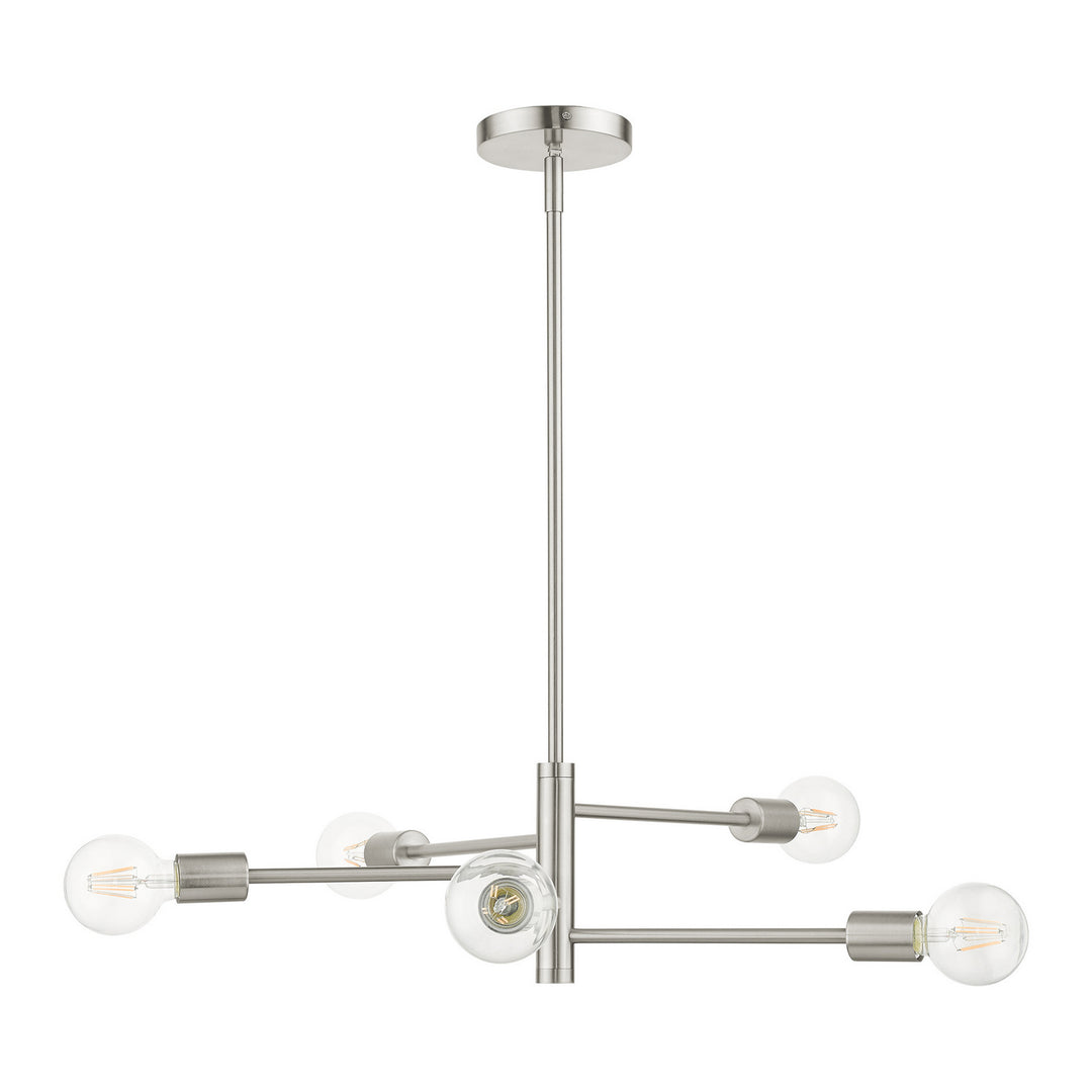 Livex Bannister 45865-91 Chandelier Light - Brushed Nickel