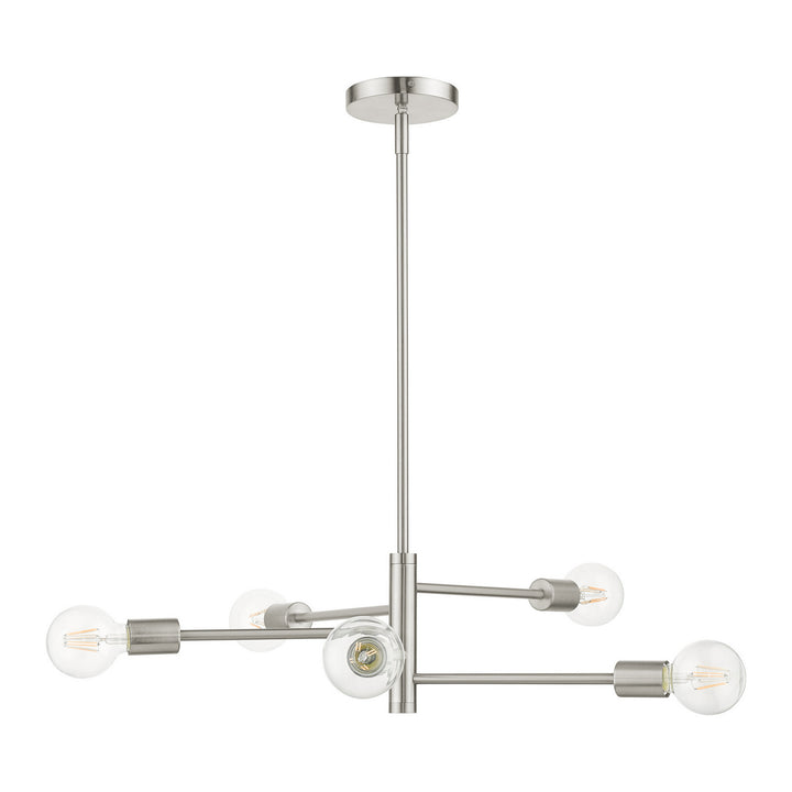 Livex Bannister 45865-91 Chandelier Light - Brushed Nickel