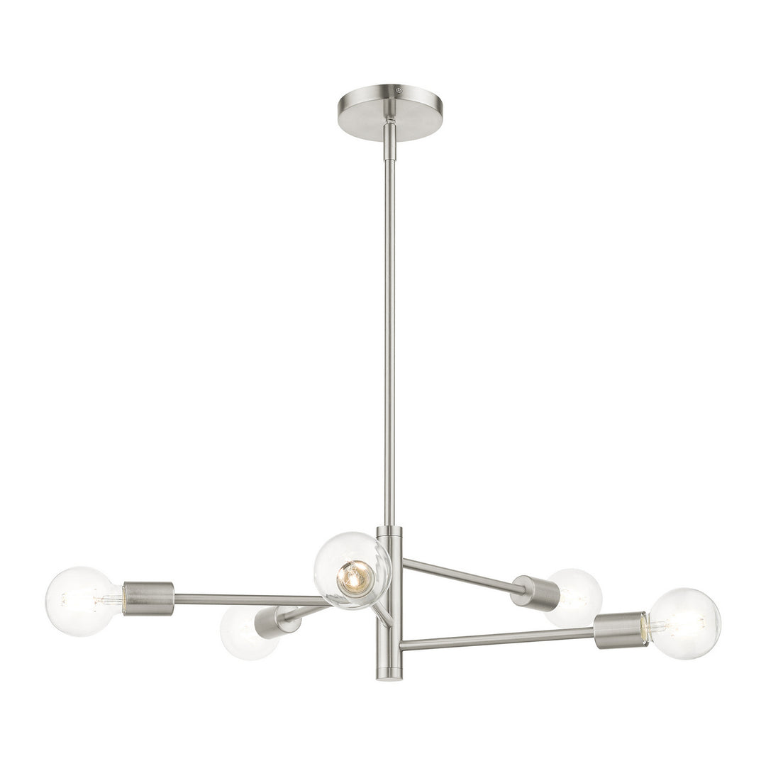 Livex Bannister 45865-91 Chandelier Light - Brushed Nickel