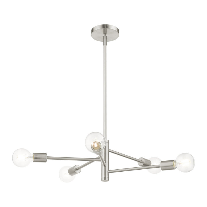 Livex Bannister 45865-91 Chandelier Light - Brushed Nickel