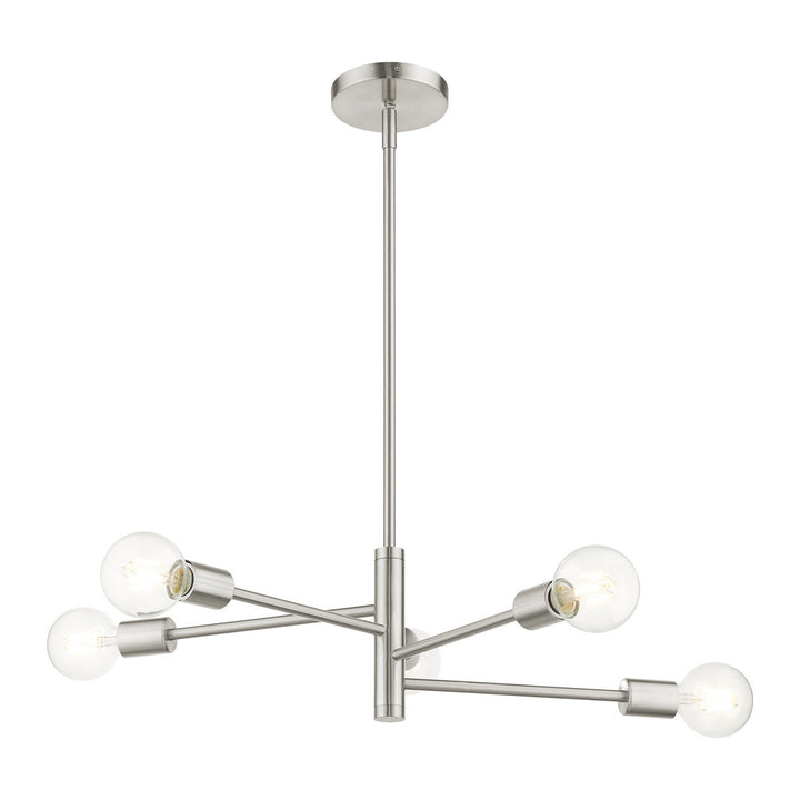 Livex Bannister 45865-91 Chandelier Light - Brushed Nickel