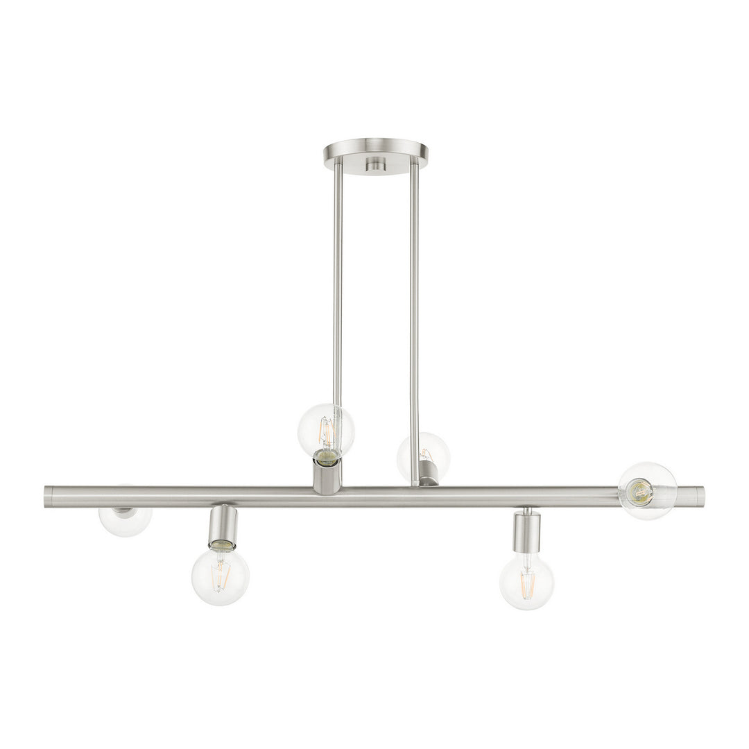 Livex Bannister 45866-91 Pendant Light - Brushed Nickel