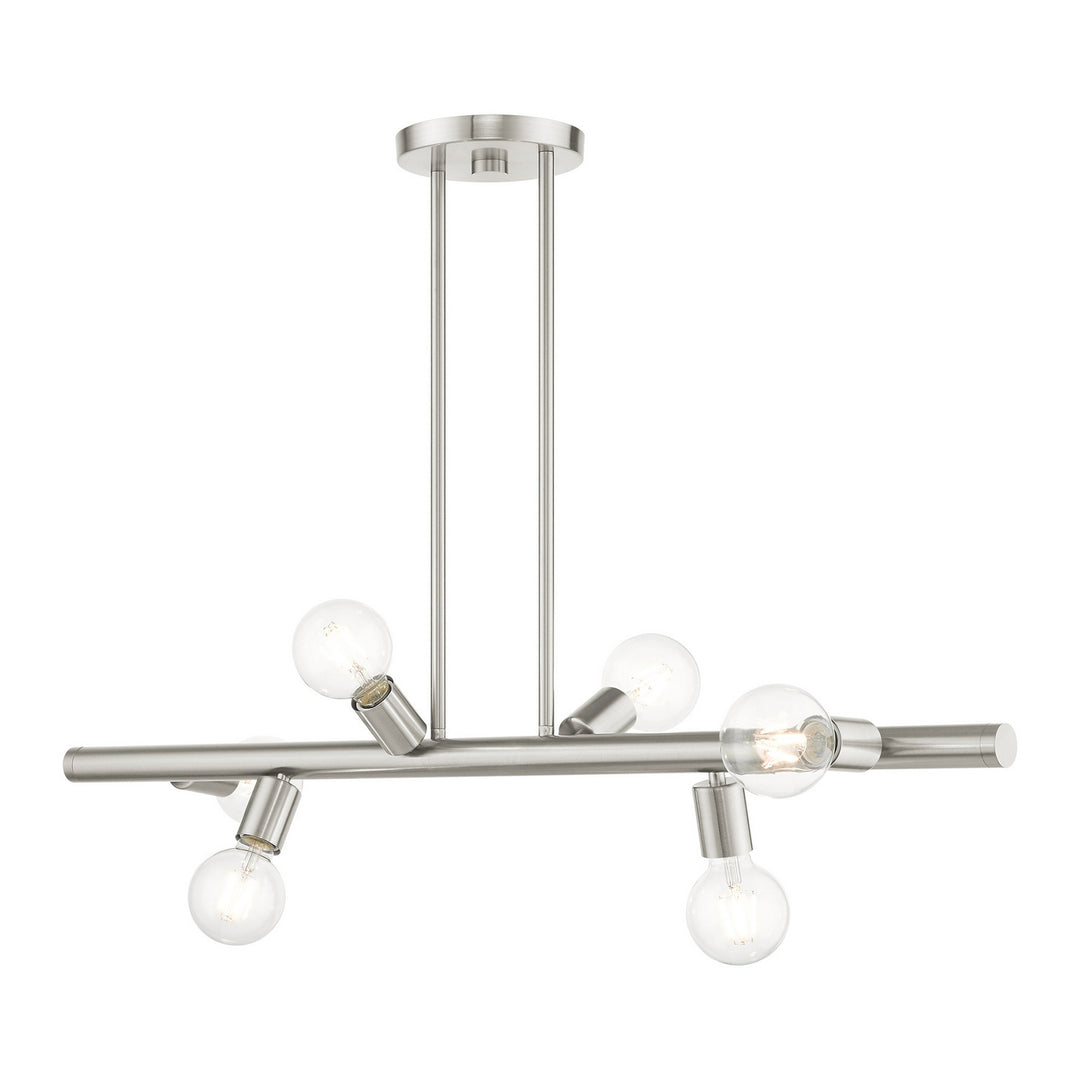 Livex Bannister 45866-91 Pendant Light - Brushed Nickel