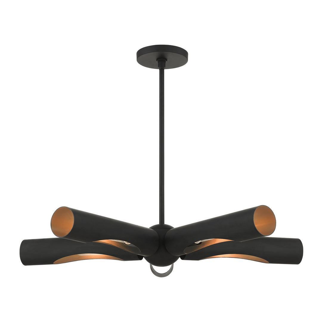 Livex Novato 45895-04 Chandelier Light - Black