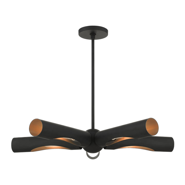 Livex Novato 45895-04 Chandelier Light - Black