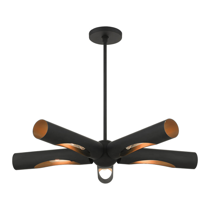 Livex Novato 45895-04 Chandelier Light - Black