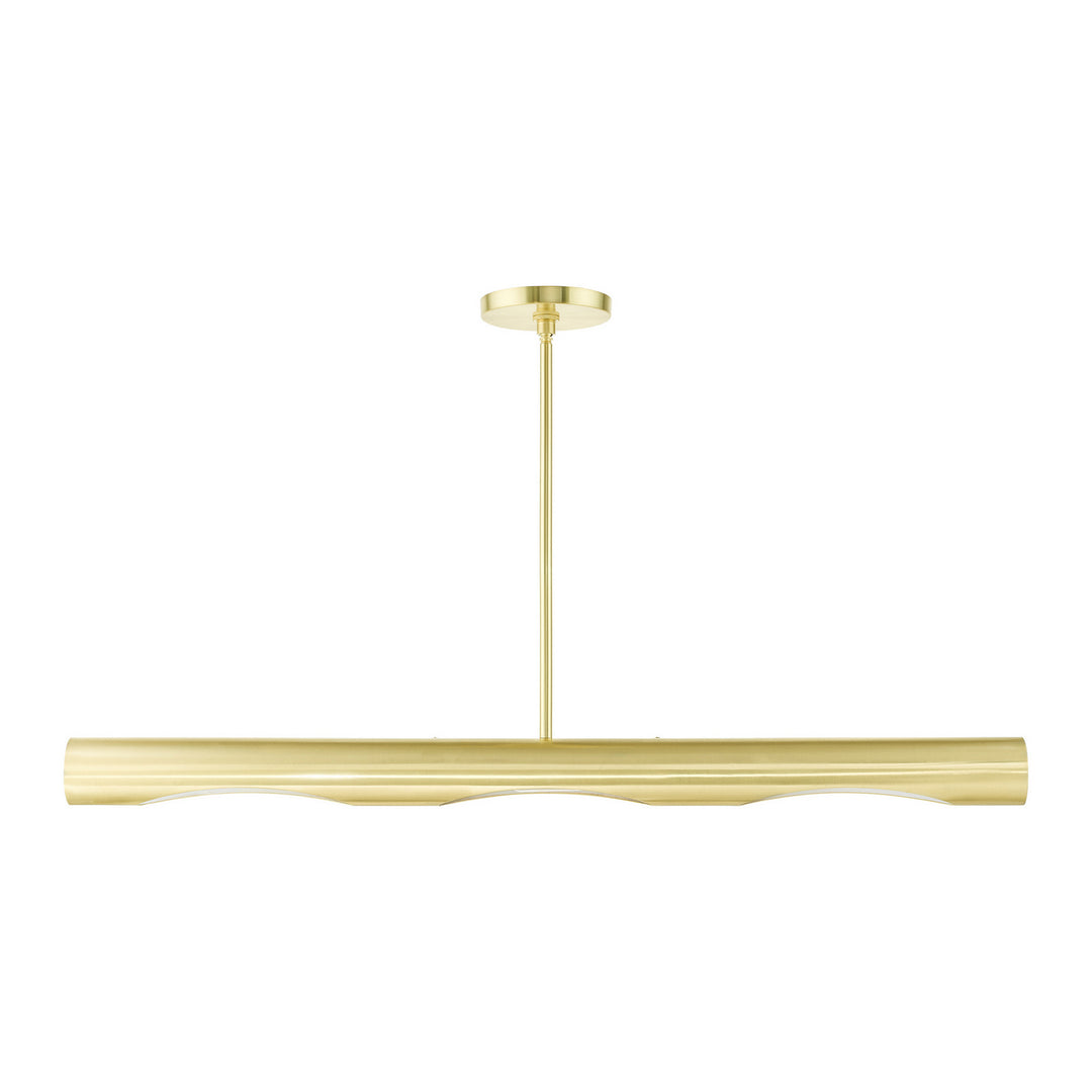 Livex Novato 45897-12 Pendant Light - Satin Brass