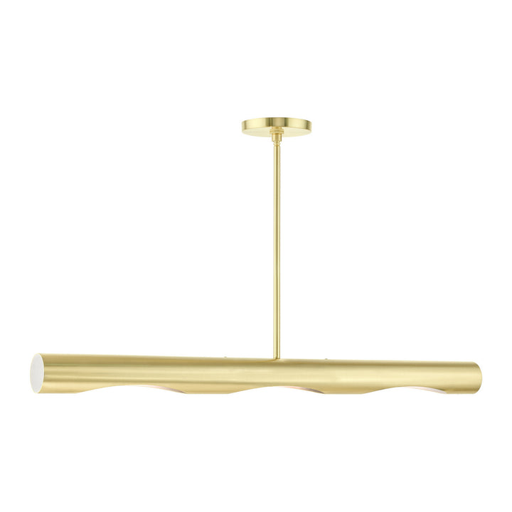 Livex Novato 45897-12 Pendant Light - Satin Brass