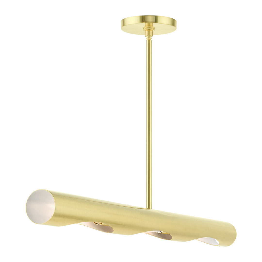 Livex Novato 45897-12 Pendant Light - Satin Brass