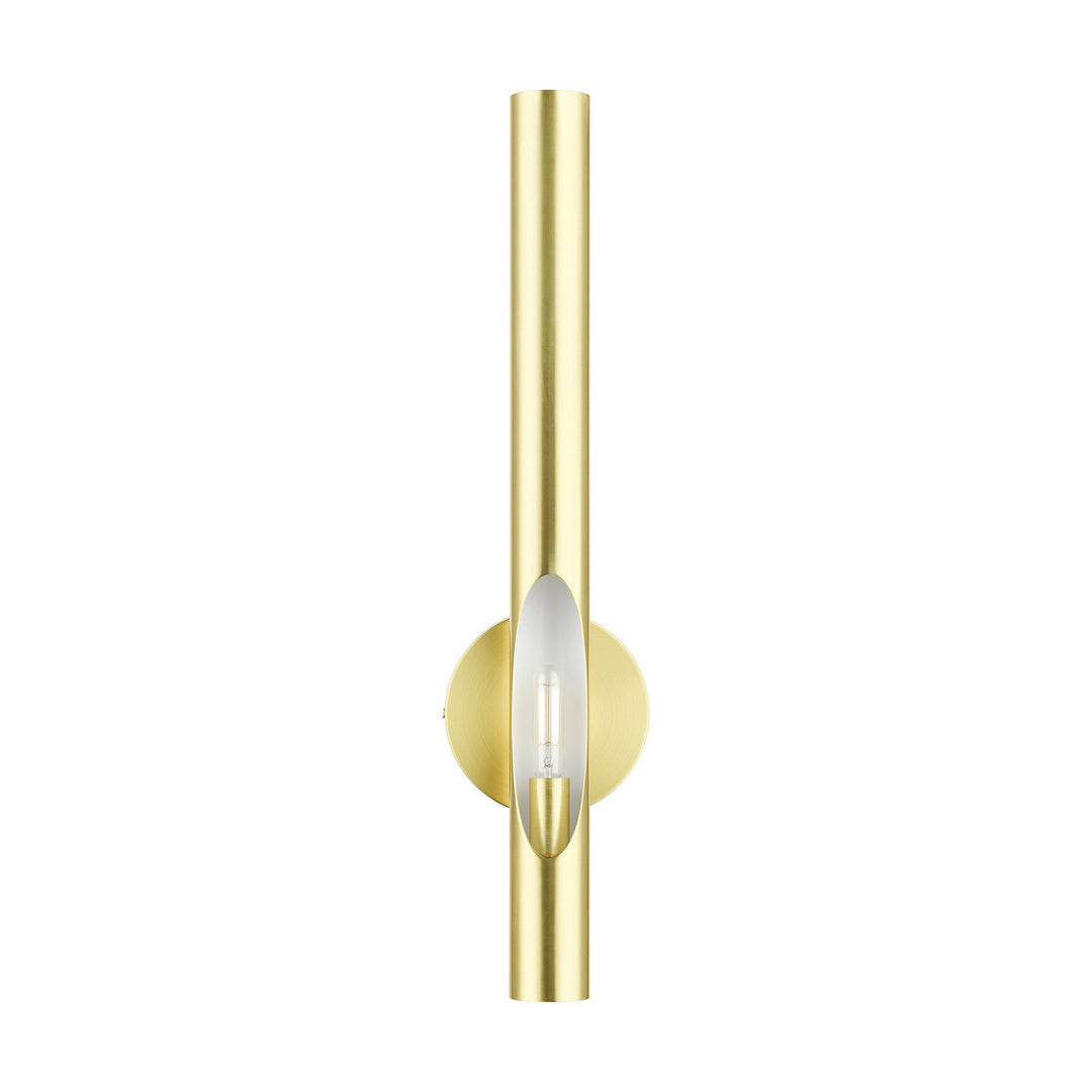 Livex Acra 45911-12 Wall Sconce Light - Satin Brass