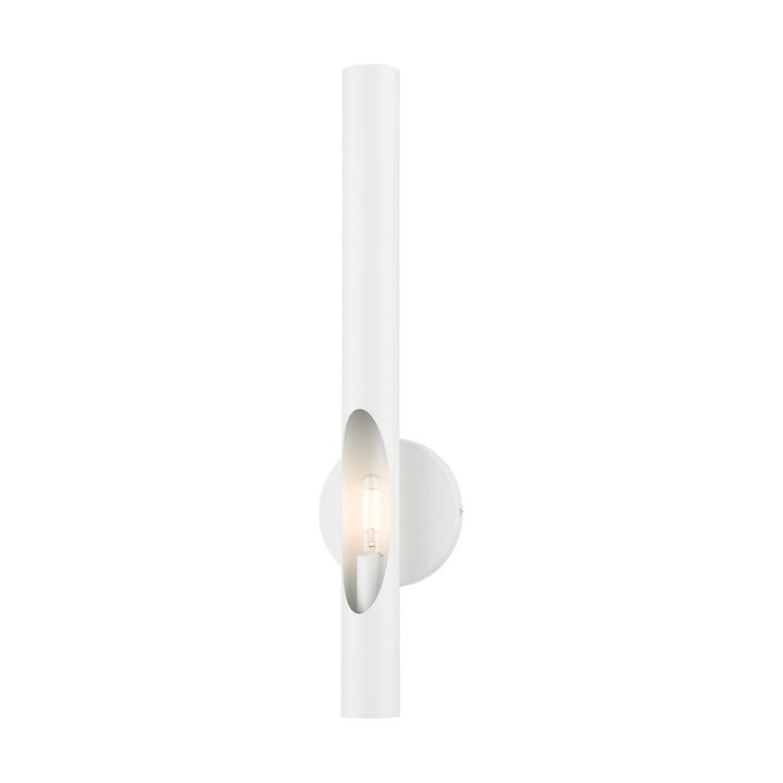 Livex Acra 45911-69 Wall Sconce Light - Shiny White