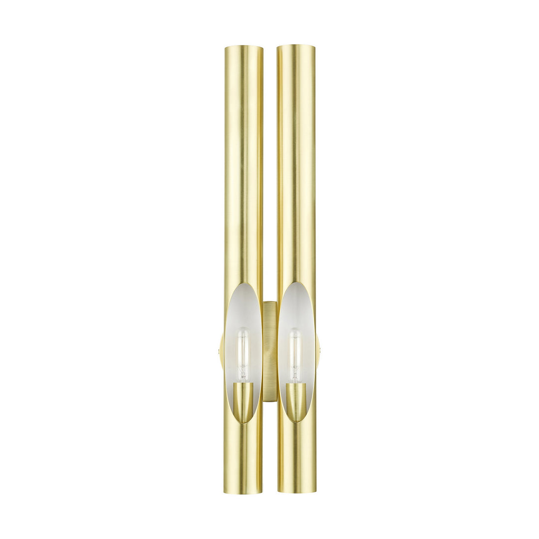 Livex Acra 45912-12 Wall Sconce Light - Satin Brass