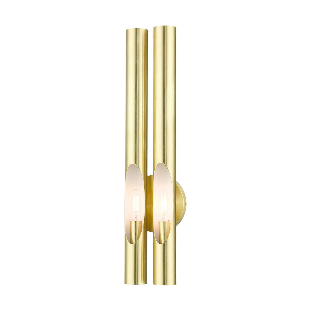 Livex Acra 45912-12 Wall Sconce Light - Satin Brass