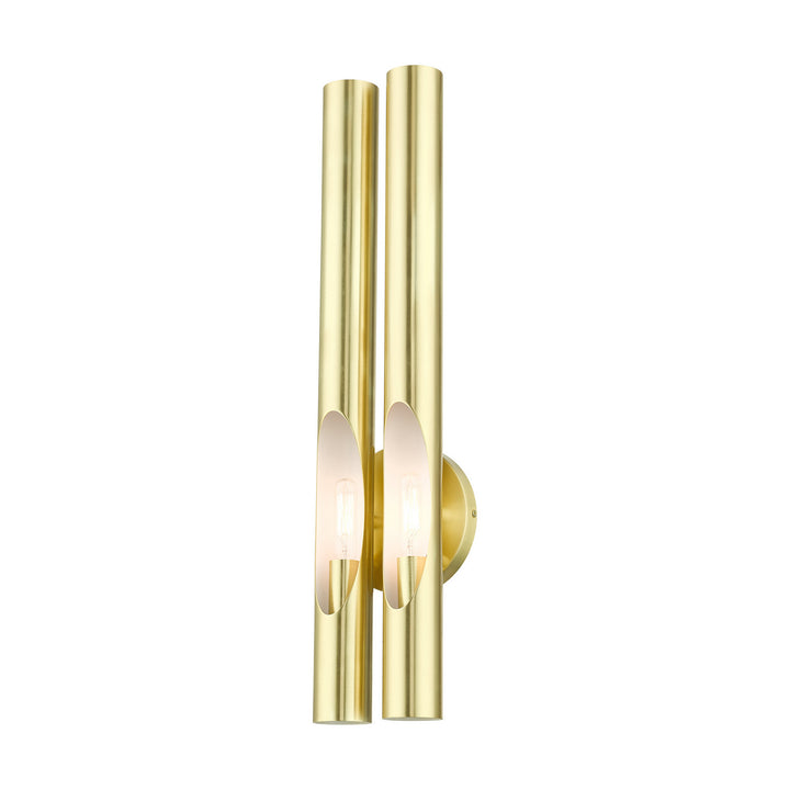 Livex Acra 45912-12 Wall Sconce Light - Satin Brass