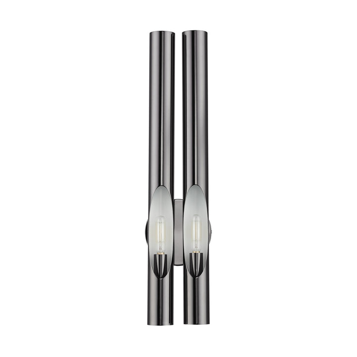 Livex Acra 45912-46 Wall Sconce Light - Black Chrome