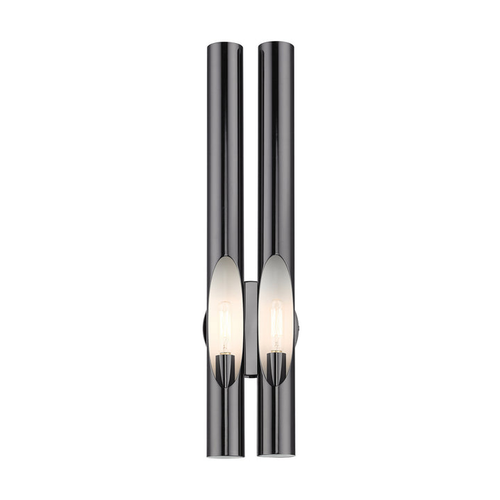 Livex Acra 45912-46 Wall Sconce Light - Black Chrome