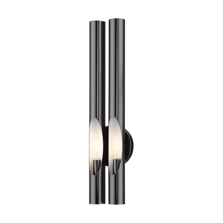 Livex Acra 45912-46 Wall Sconce Light - Black Chrome