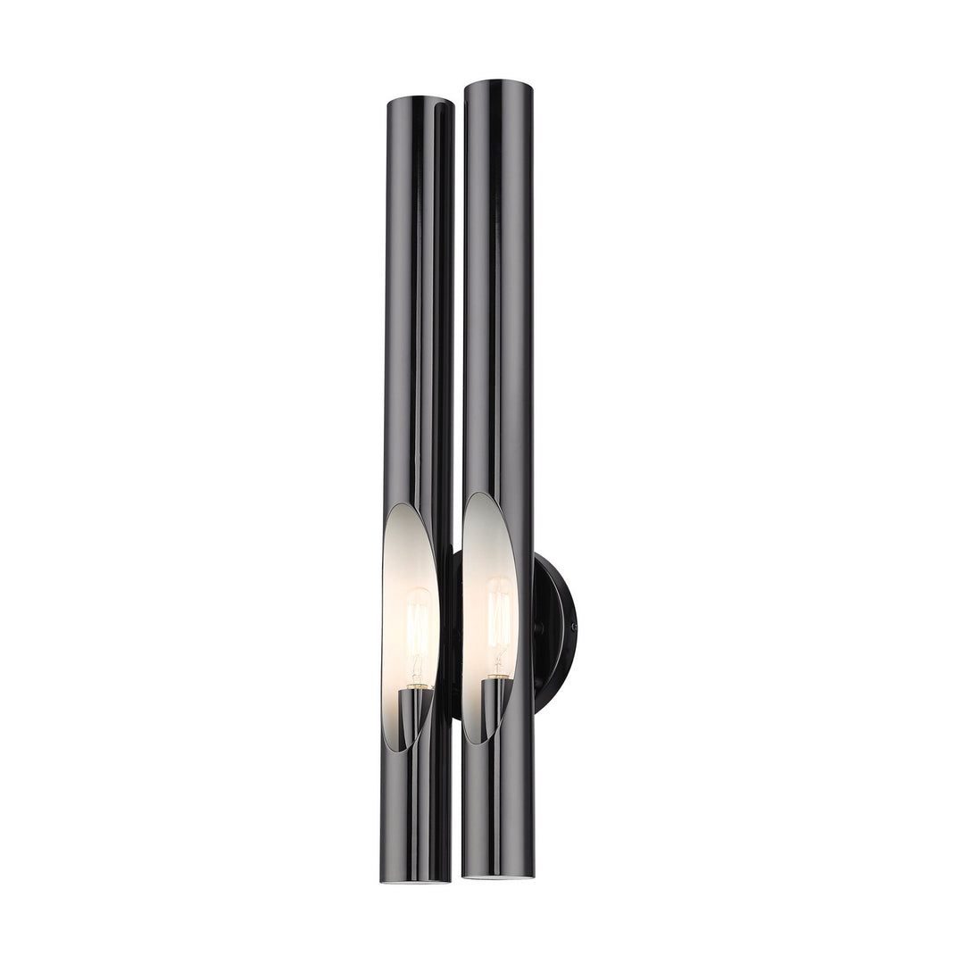 Livex Acra 45912-46 Wall Sconce Light - Black Chrome