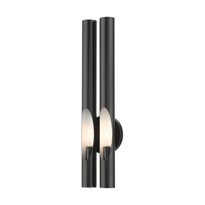 Livex Acra 45912-68 Wall Sconce Light - Shiny Black