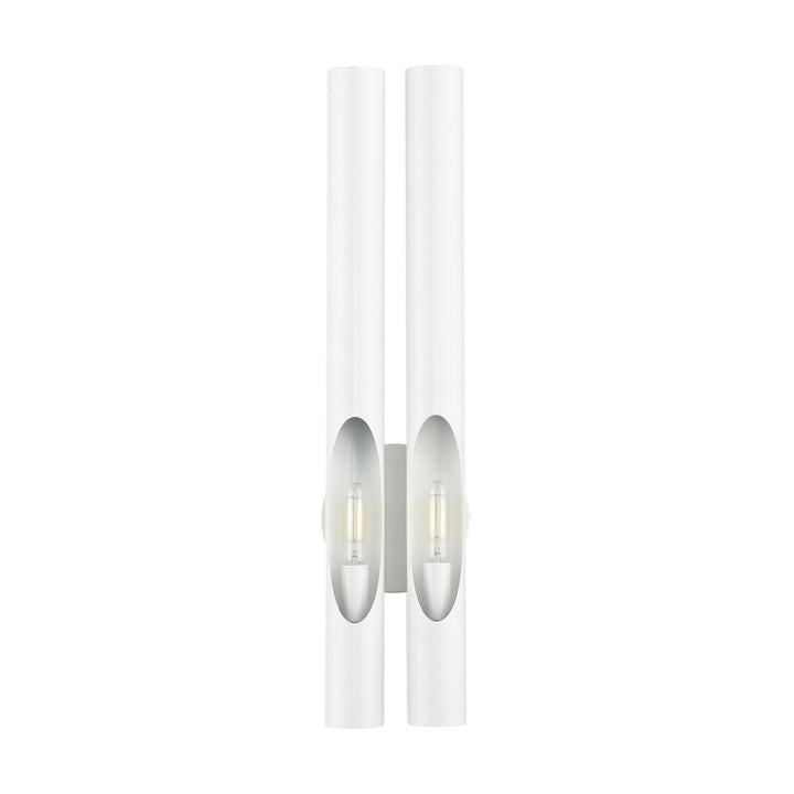 Livex Acra 45912-69 Wall Sconce Light - Shiny White