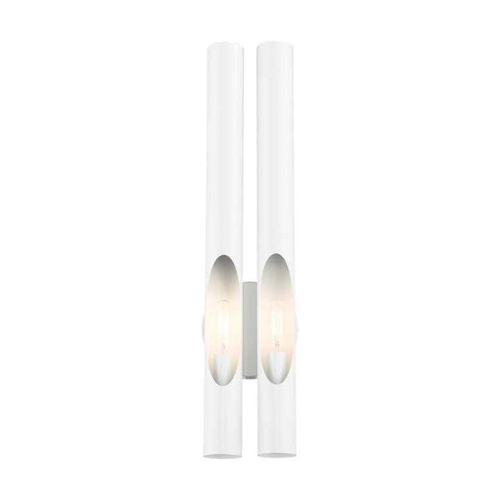 Livex Acra 45912-69 Wall Sconce Light - Shiny White