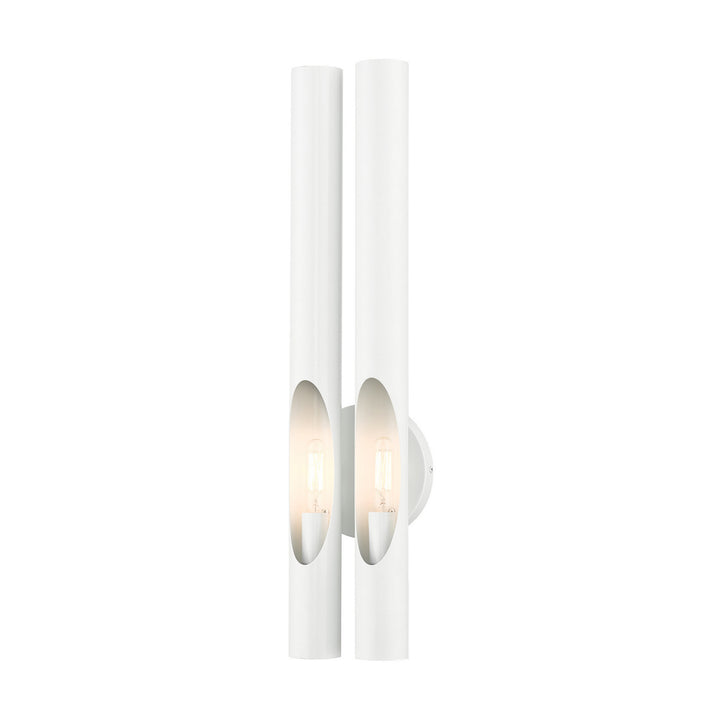 Livex Acra 45912-69 Wall Sconce Light - Shiny White