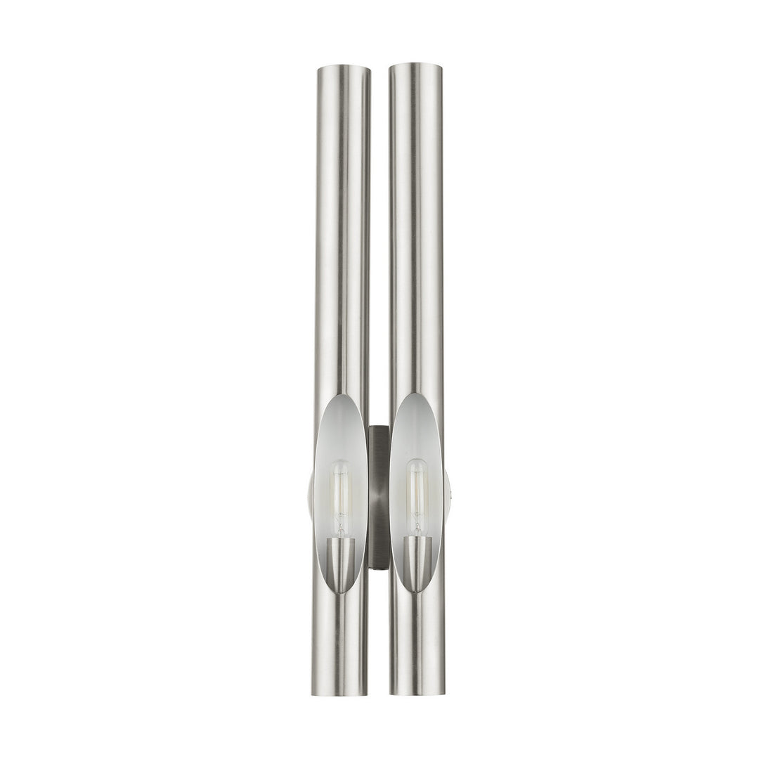 Livex Acra 45912-91 Wall Sconce Light - Brushed Nickel