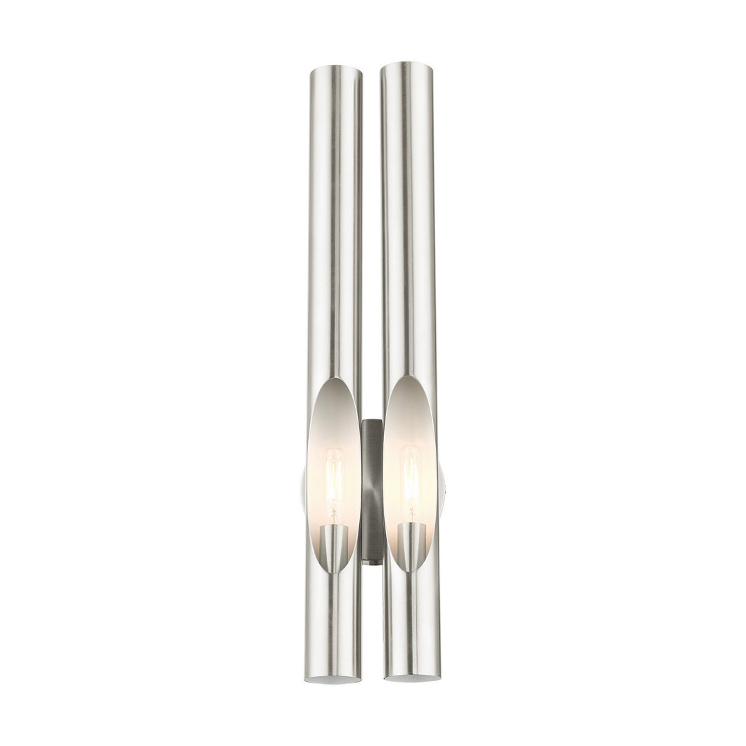 Livex Acra 45912-91 Wall Sconce Light - Brushed Nickel