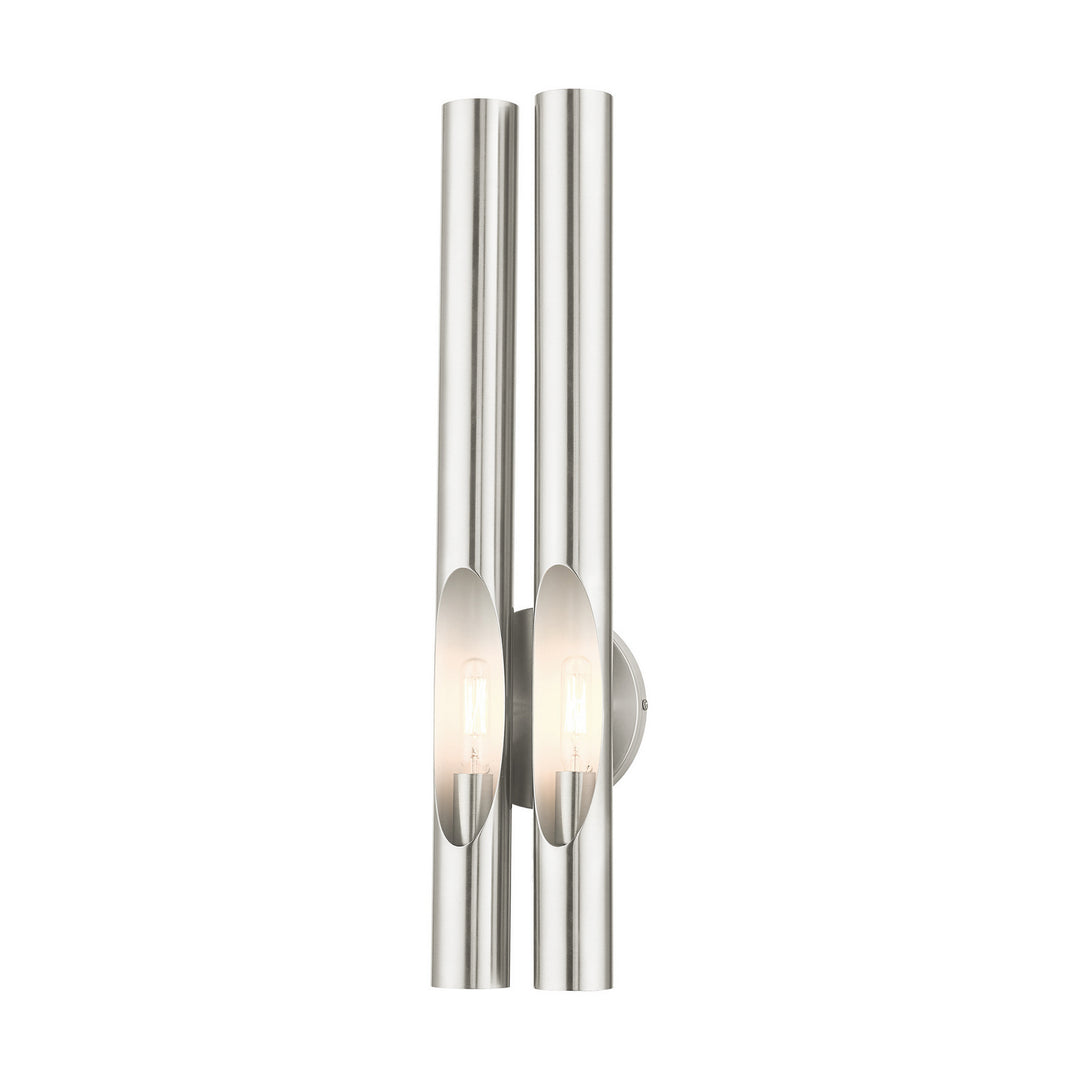 Livex Acra 45912-91 Wall Sconce Light - Brushed Nickel