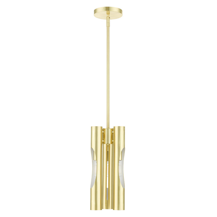 Livex Acra 45913-12 Pendant Light - Satin Brass