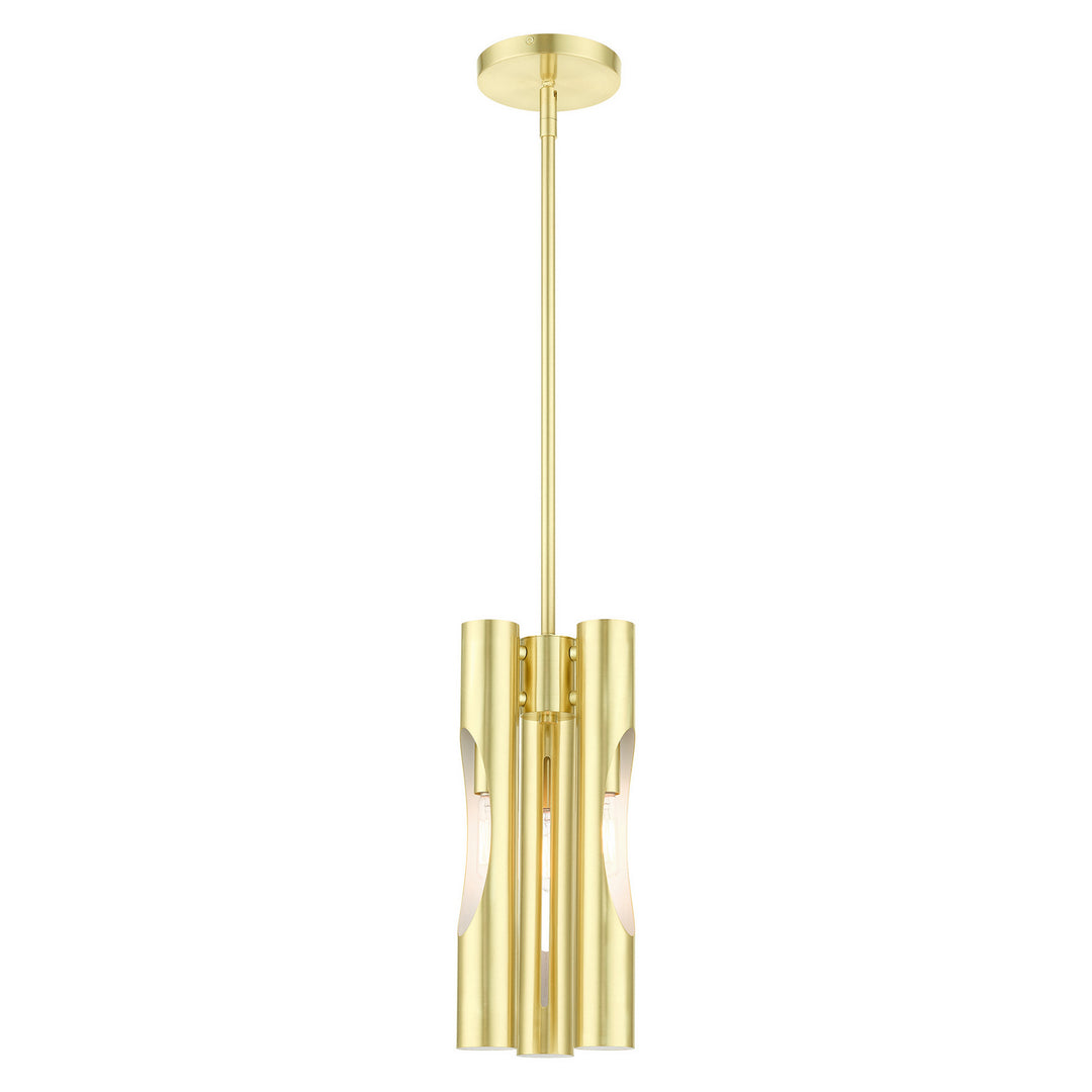 Livex Acra 45913-12 Pendant Light - Satin Brass