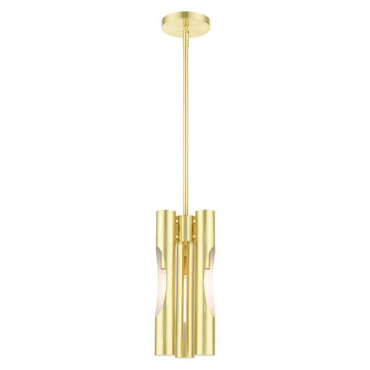 Livex Acra 45913-12 Pendant Light - Satin Brass