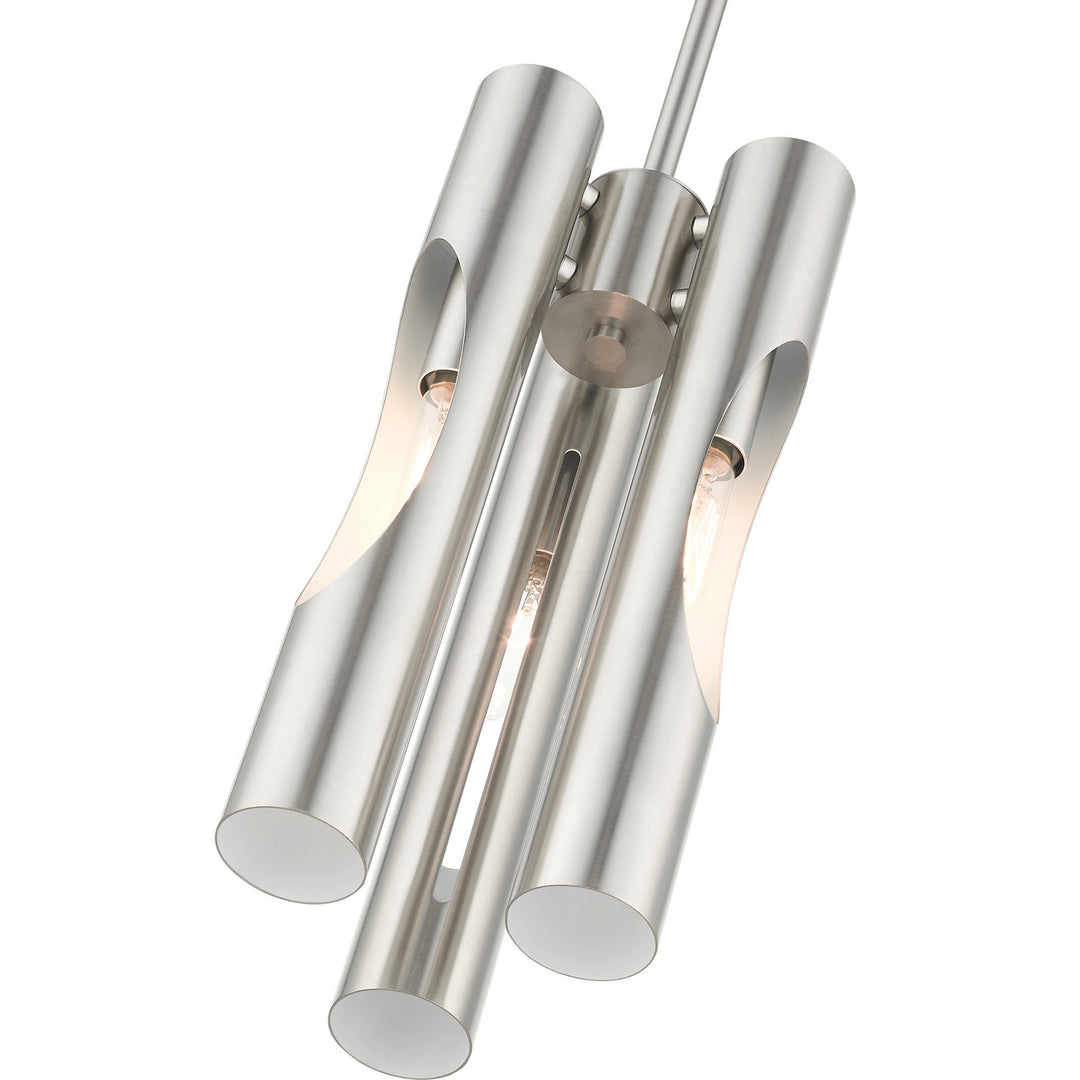 Livex Acra 45913-91 Pendant Light - Brushed Nickel