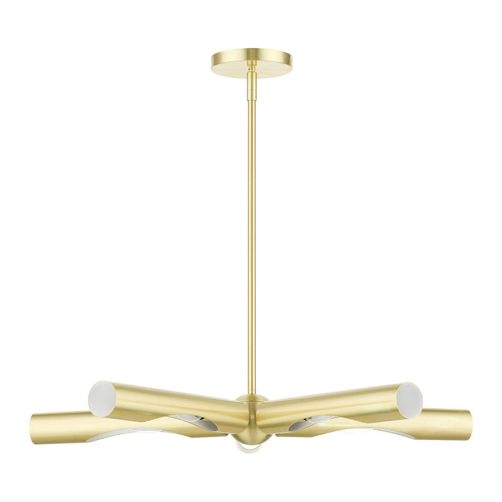 Livex Acra 45915-12 Chandelier Light - Satin Brass