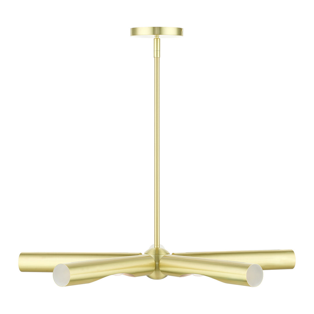 Livex Acra 45915-12 Chandelier Light - Satin Brass