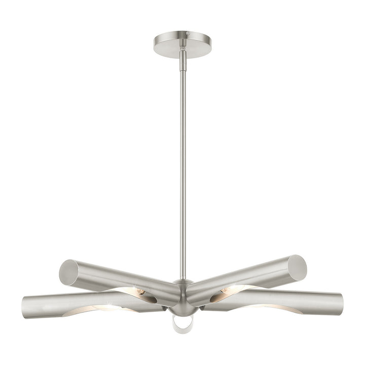 Livex Acra 45915-91 Chandelier Light - Brushed Nickel