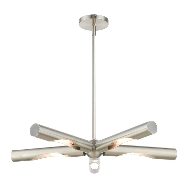 Livex Acra 45915-91 Chandelier Light - Brushed Nickel