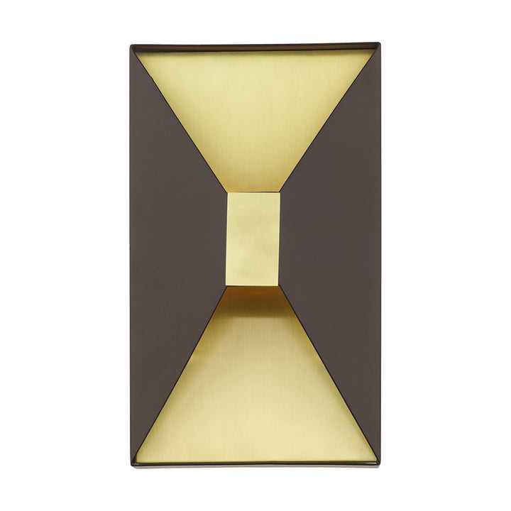 Livex Lexford 46002-07 Wall Sconce Light - Bronze w/ Satin Brasss