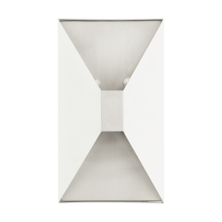 Livex Lexford 46002-13 Wall Sconce Light - Textured White w/ Brushed Nickels