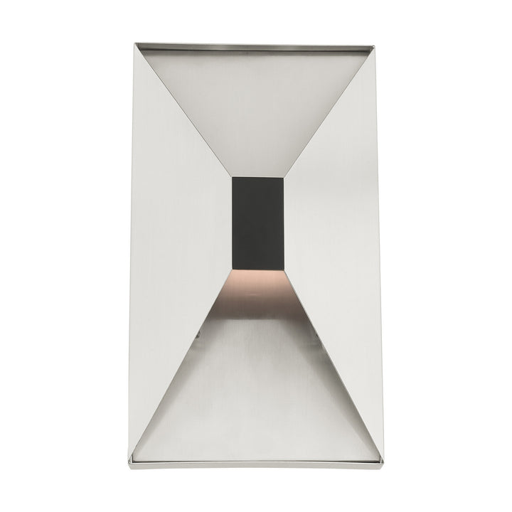Livex Lexford 46002-91 Wall Sconce Light - Brushed Nickel w/ Black