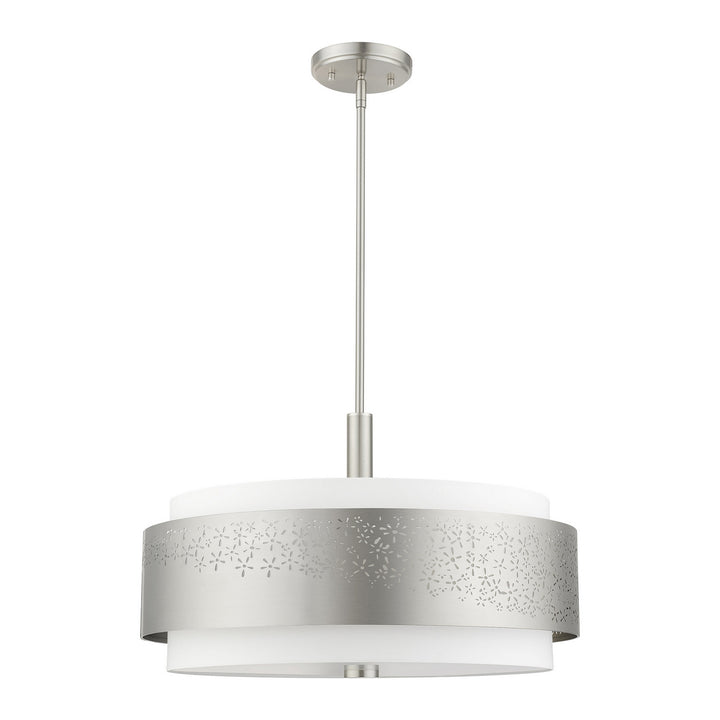 Livex Noria 46255-91 Pendant Light - Brushed Nickel