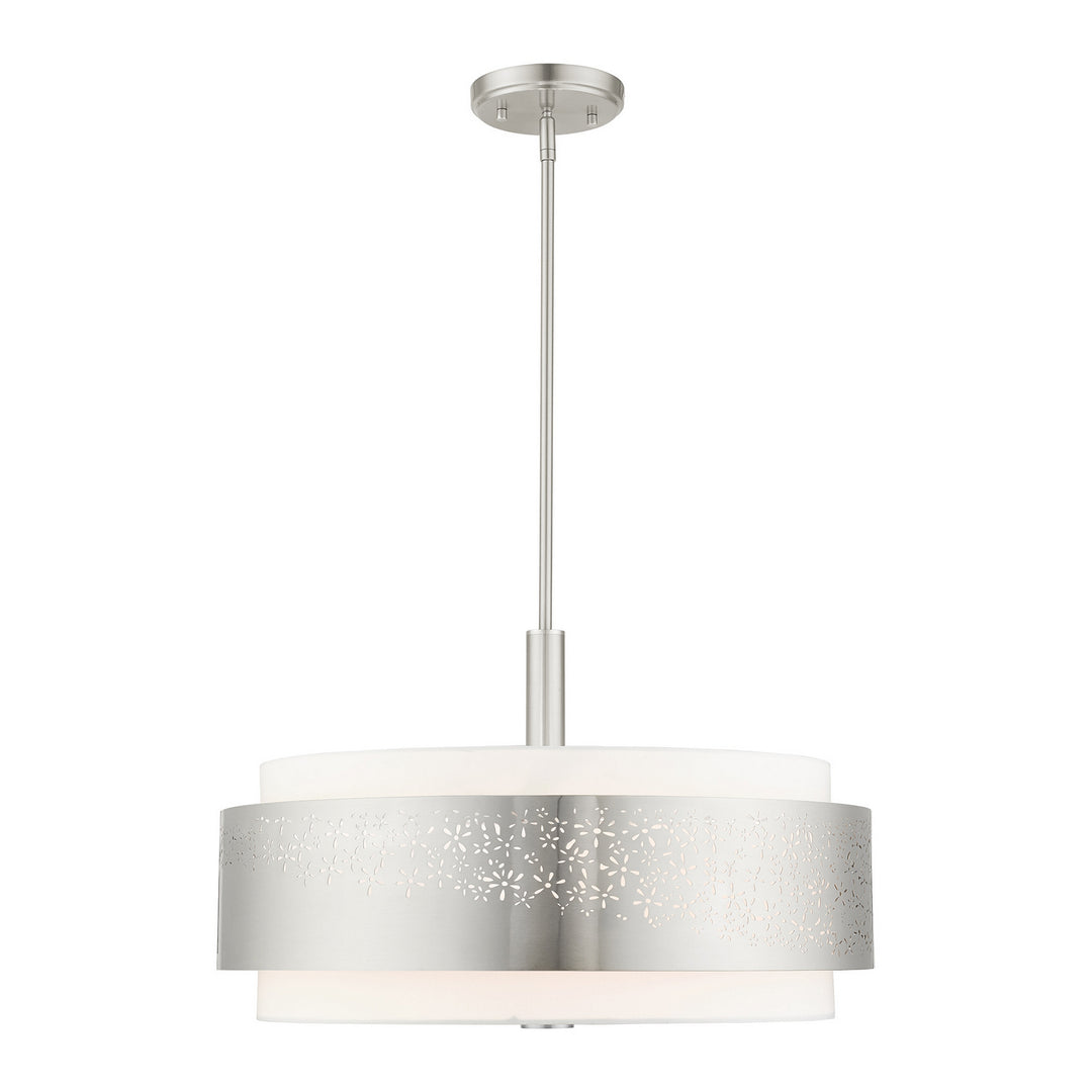 Livex Noria 46255-91 Pendant Light - Brushed Nickel