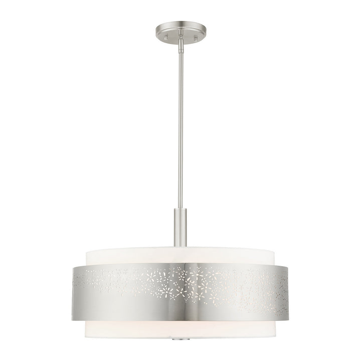 Livex Noria 46255-91 Pendant Light - Brushed Nickel