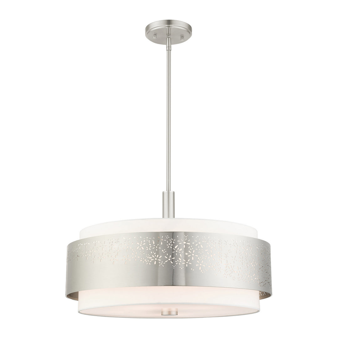 Livex Noria 46255-91 Pendant Light - Brushed Nickel