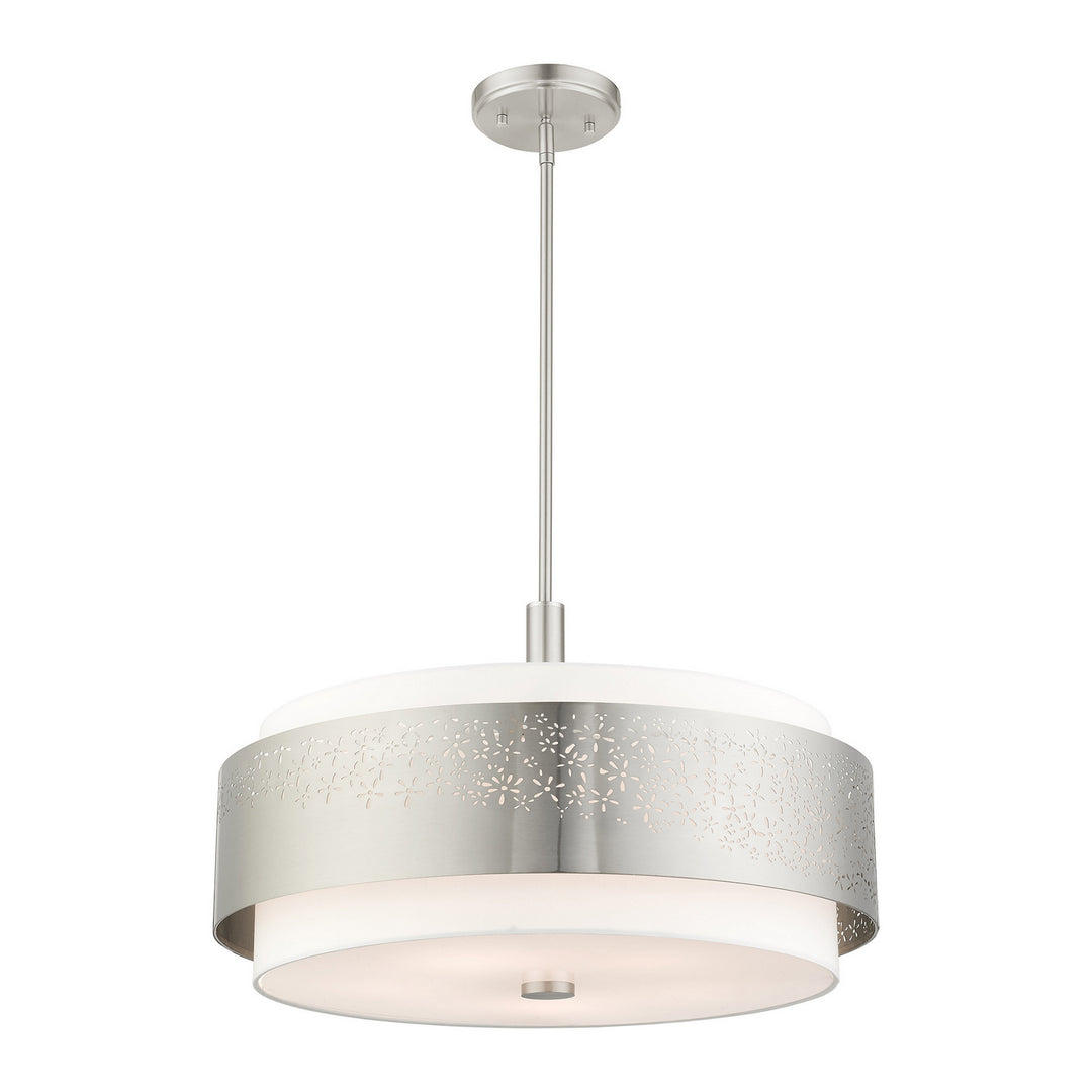 Livex Noria 46255-91 Pendant Light - Brushed Nickel