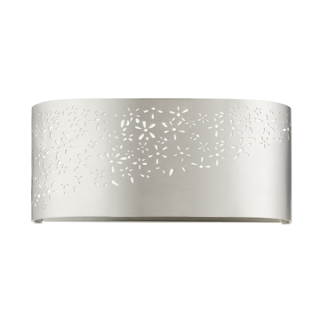 Livex Noria 46261-91 Wall Sconce Light - Brushed Nickel