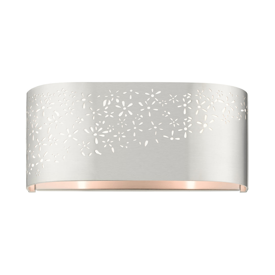 Livex Noria 46261-91 Wall Sconce Light - Brushed Nickel