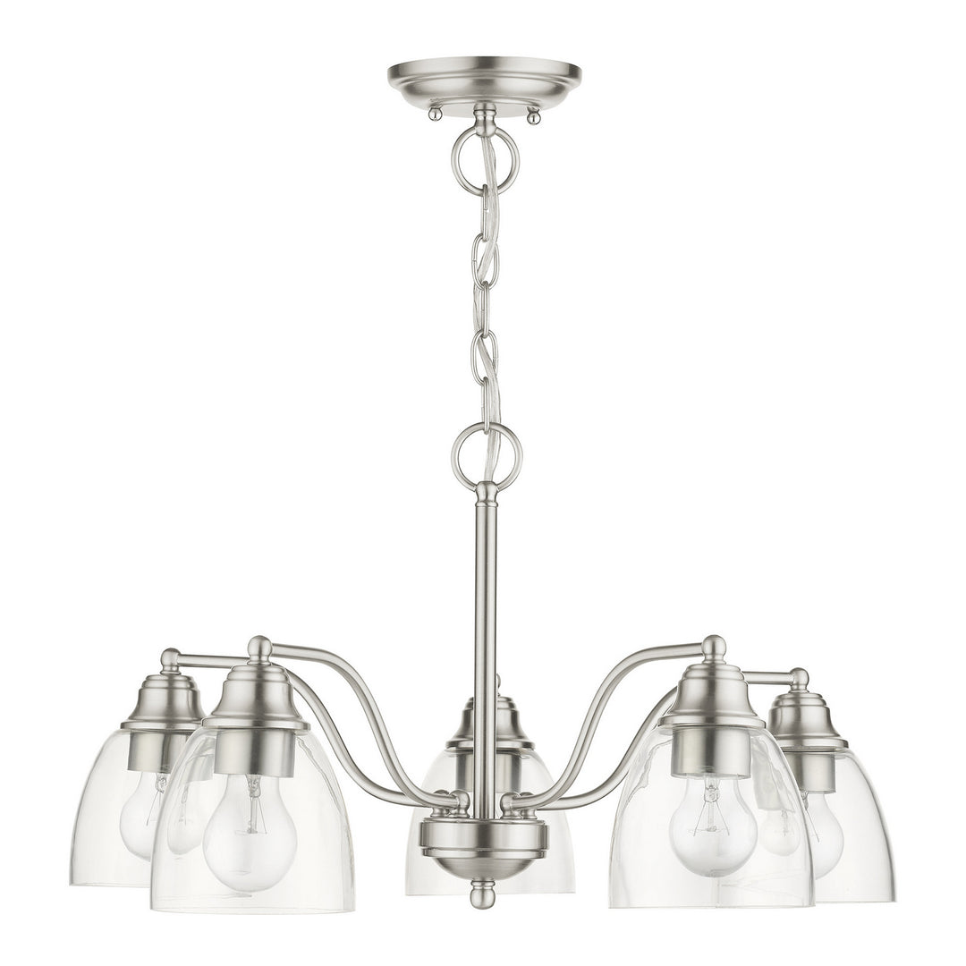 Livex Montgomery 46335-91 Chandelier Light - Brushed Nickel