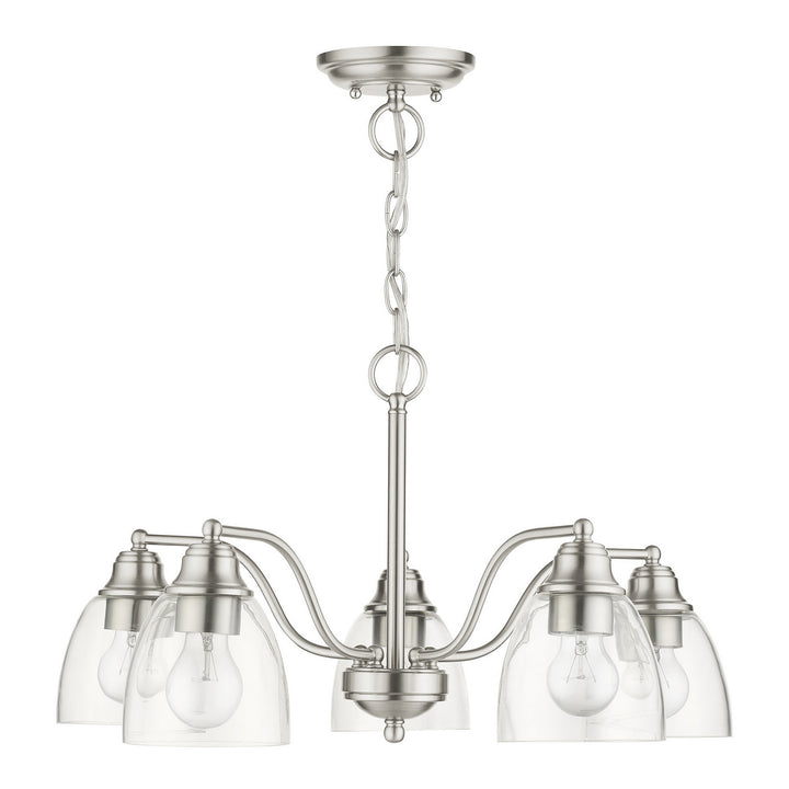 Livex Montgomery 46335-91 Chandelier Light - Brushed Nickel